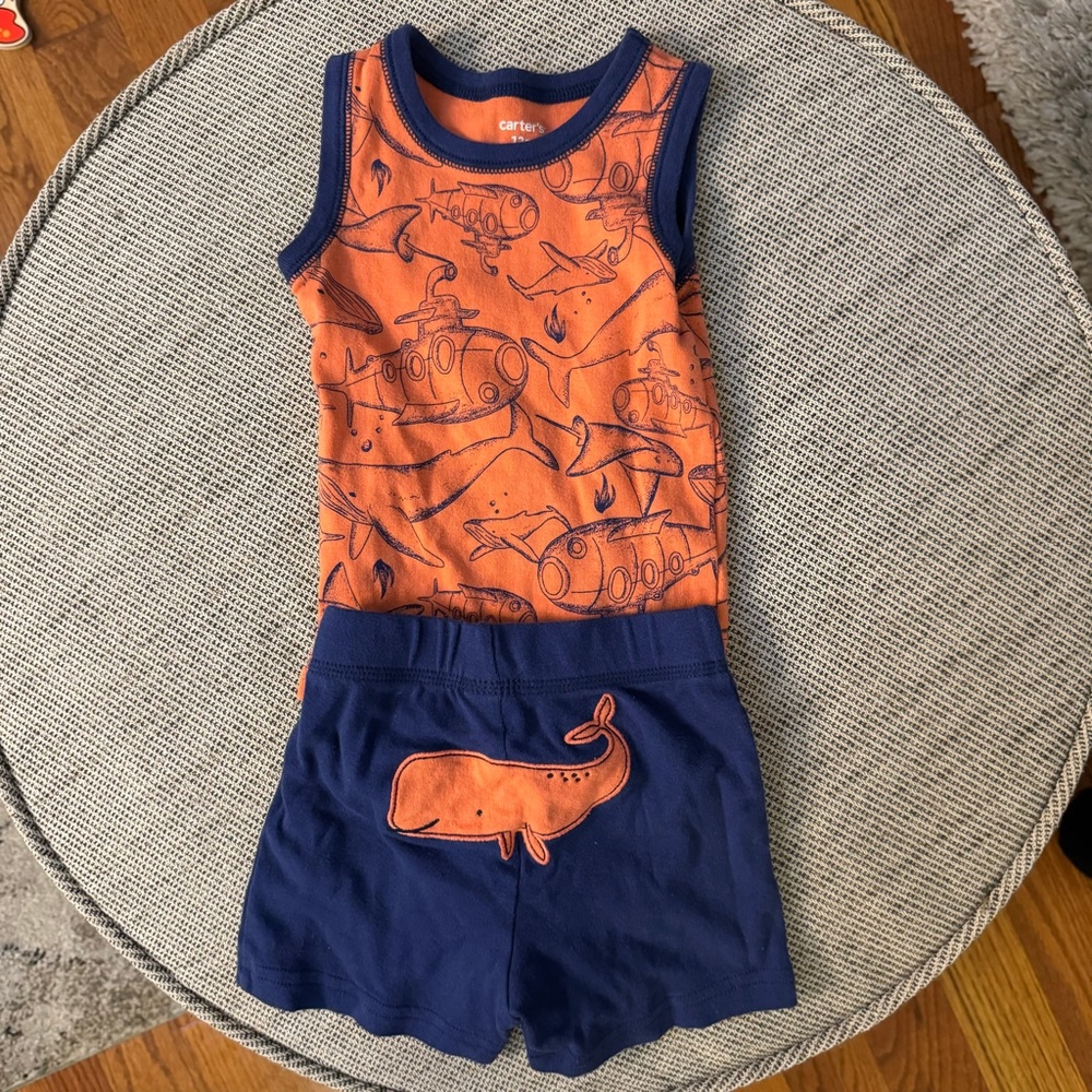 Carter's Whale Short and Tank Set 12 months